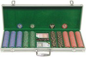 500 10g Chip Desert Sands Casino Poker Set w/Aluminum Case, 10-DSANDS-500S